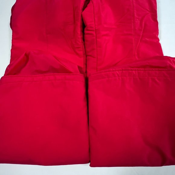 Vintage 80s‎ FERA Ski Bib Snow Suit Pants Stretch Red Apres Retro Mens ML 34R - Picture 13 of 16